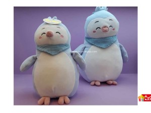عروسک پولیشی نانو پنگوئن نرم لپ قرمز کد 307 penguin
