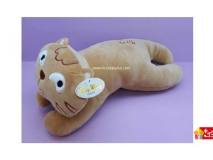 عروسک پولیشی نانو طرح گربه خوابیده نرم کد 309 cat