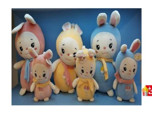 عروسک پولیشی خرگوش شال دار نانو کد 311 rabbit