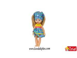 عروسک مای مای قد 30 سانتی با لباس توپی  آبی