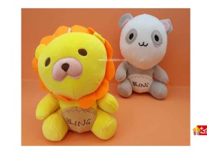 عروسک پولیشی خارجی نرم طرح شیر و گربه کد 332 cat