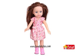 عروسک موزیکال مای مای با لباس صورتی قد 30 سانتی مدل maymay girl