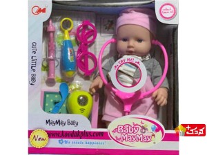 عروسک کچل مای مای به همراه وسایل دندانپزشکی مدل maymay baby