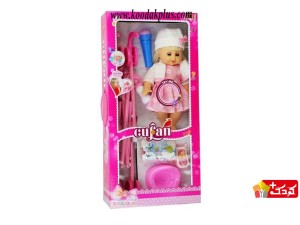عروسک بی بی بورن کوفان با کالسکه و میکروفن مدل cufan-9922.1