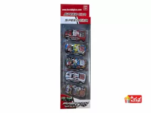 ست 5 عددی ماشین فلزی کوچک مدل 95-130