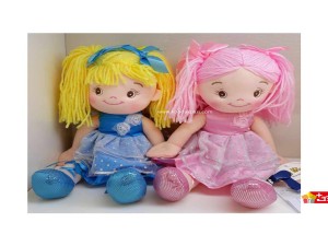 عروسک پولیشی نانو دختر مو بلند نشسته کد 004 Girl