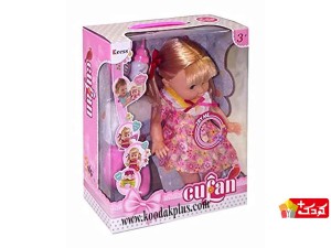 عروسک جیشی کوفان همراه با پمپرس و وسایل مدل cufan-baby