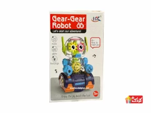 ربات چرخ دنده ای موزیکال و چراغ دار مدل 662B