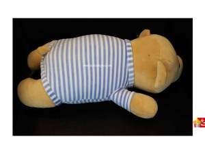 عروسک پولیشی خرس نرم لباس راه راه خارجی کد 028 bear