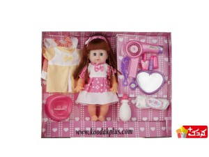 عروسک آرایشگر  بی بی بورن با شسوار و وسایل آرایش مدل baby-born-689-5