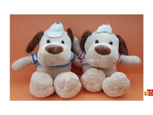 عروسک پولیشی نانو طرح سگ کلاهدار کد 057 Dog