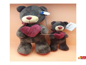 عروسک پولیشی خارجی خرس ایستاده قلب دار کد 064 bear