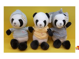 عروسک پولیشی خارجی پاندا سویشرت دار کد 071 panda