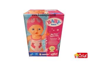 عروسک شناگر برند بی بی بورن قد 30 سانتی مدل baby-born-swimmer