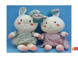 عروسک پولیشی خارجی طرح خرگوش نرم لپ دار کد 093 rabbit