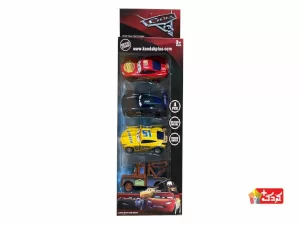 ست 4 عددی ماشین فلزی طرح انیمیشن Cars مدل 20-899