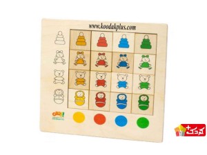 پازل هوش ۱۶ قطعه  چوبی طرح عروسک برند بیس