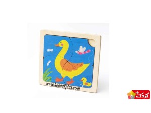 پازل 4 قطعه حیوانات طرح اردک برند بیس مدل plz-222