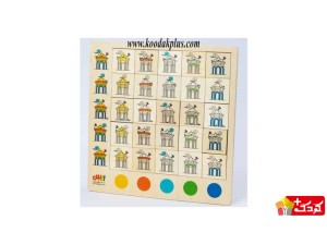 پازل هوش 25 قطعه چوبی طرح سقاخانه برند بیس مدل plz-202