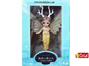 عروسک پری دریایی کوچک طرح بالدار و شاخدار مدل collee-doll-5523a