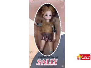 عروسک مفصلی سالی لباس خزدار مدل 68075