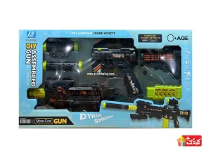 تفنگ موزیکال و چراغ دار لرزشی مدل DF-47218A