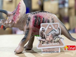 فیگور اسباب بازی دایناسور گوشتی طرح تریستراتوپس مدل dinosaur-HY509A