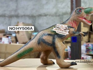 فیگور اسباب بازی دایناسور گوشتی طرح ولوسیراپتور مدل dinosaur-HY506A