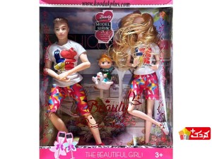 عروسک های باربی جفتی مفصل دار طرح مدل شو model-show