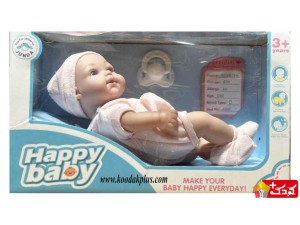 عروسک نوزاد پسر هپی بی بی با صورت واقعی مدل 2-1101