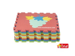 کفپوش تاتامی مدل میوه مجموعه 9 عددی