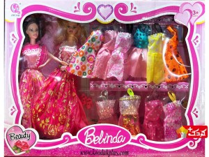 عروسک باربی جفتی به همراه لباس مجلسی مدل 61123d