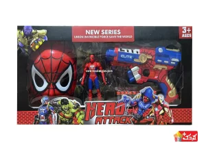 ست اکشن فیگور، ماسک، تفنگ و لباس مرد عنکبوتی مدل WL3034