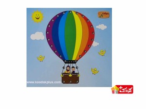 بازی آموزشی دوخت چوبی طرح بالن