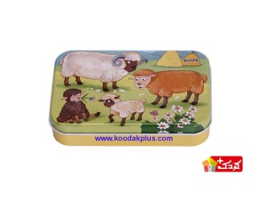 پازل چوبی طرح حیوانات مدل ترنم