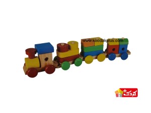 بازی آموزشی قطار چوبی مدل Puzzle Train