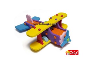 بازی ساختنی مدل هواپیمای ملخی فومی پالاس