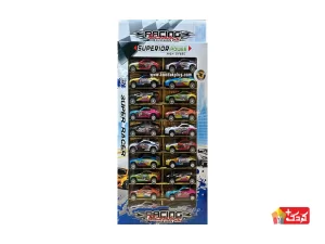 ست 20 عددی ماشین مسابقه ای فلزی کوچک مدل 22-928