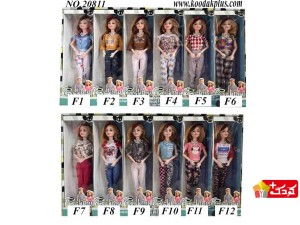 عروسک باربی مفصلی تکی آیتم 20811(12مدل)