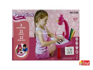 میز نقاشی پروژکتور دار بچه گانه طرح زرافه مدل 6288