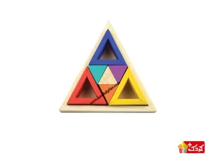 چینک مثلث کوچک چوبین مخصوص کودکان سه تا ده سال است