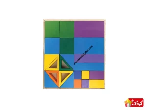 اسباب بازی فکری چوبین مدل چینک مربع بزرگ