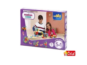 بازی ساختنی مدل مکعب‌ های جادویی 58 قطعه زینگو