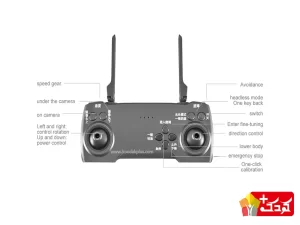 کوادکوپتر اسباب بازی مجهز به سنسور عدم برخورد به مانع S97 (مدل بدون دوربین)
