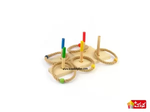 بازی پرتاب حلقه چوبین مناسب کودکان بالای سه سال است
