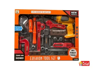 ست ابزار اسباب بازی FASHION TOOL به همراه دريل و عینک مدل 77-36778