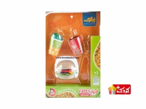 ست فست فود اسباب بازی مدل همبرگر و نوشیدنی زینگو
