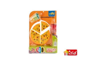 ست فست فود اسباب بازی مدل پیتزا و نوشیدنی زینگو