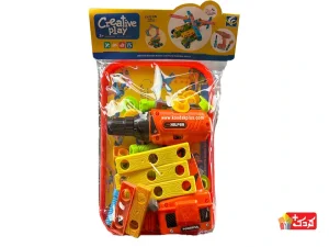 دریل اسباب بازی به همراه ساختنی Creative Play مدل YF607