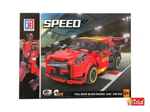 لگو 2 مدلی ماشین مسابقه ای عقب کش و ربات مدل 662-123